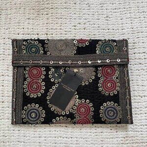 New Maison Scotch Beaded Clutch Bag